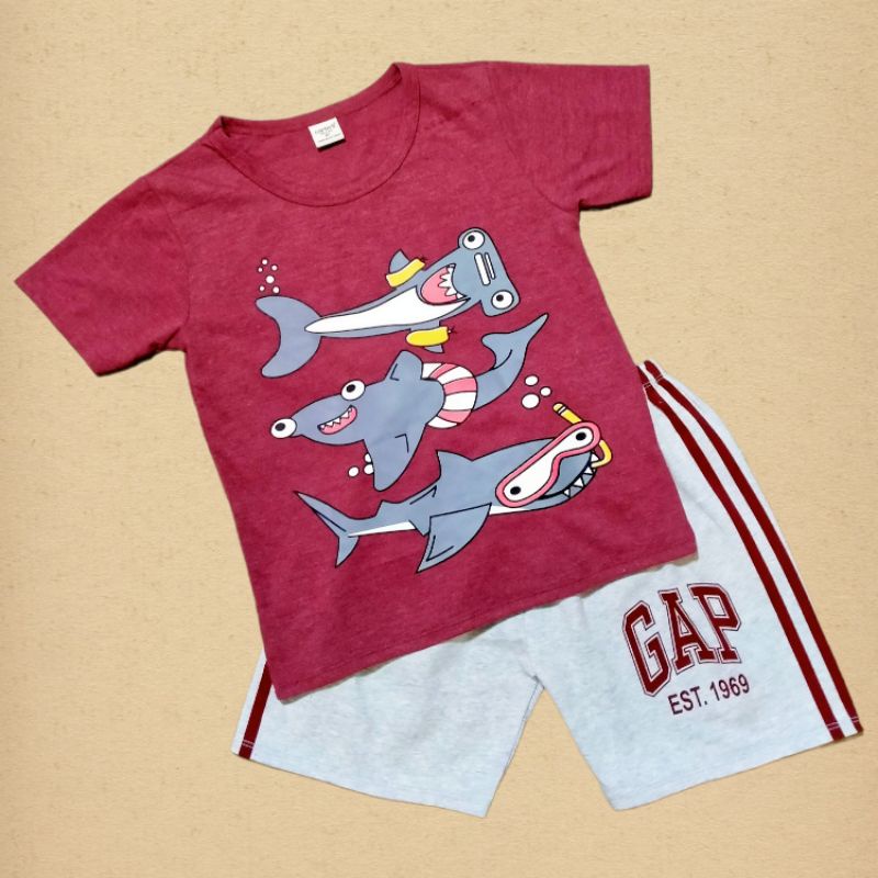 Bộ tay ngắn quần đùi size đại cho bé trai thun cotton 4 chiều