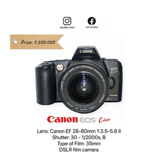 Máy ảnh Canon EOS KISS lens khác nhau