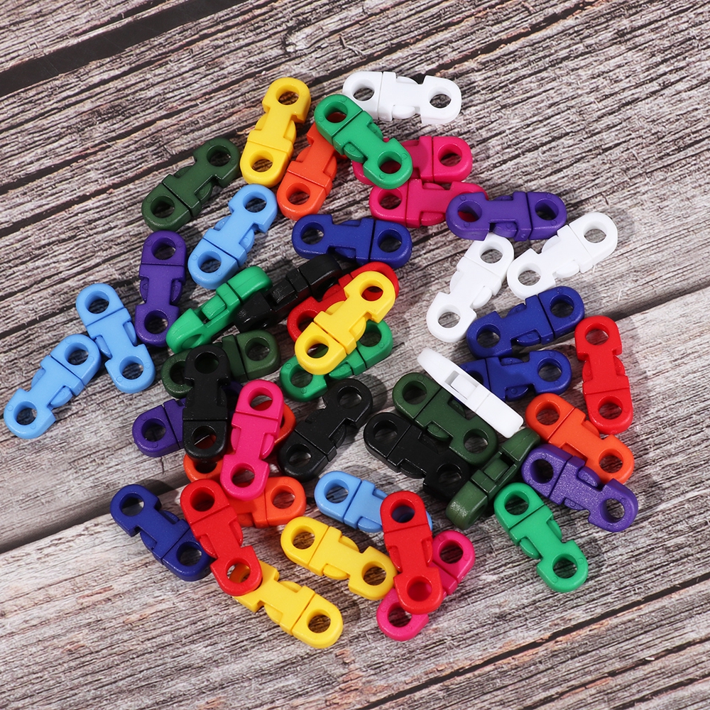 Set 4/8/12/20 khóa gài bằng nhựa đa năng tiện lợi 5mm