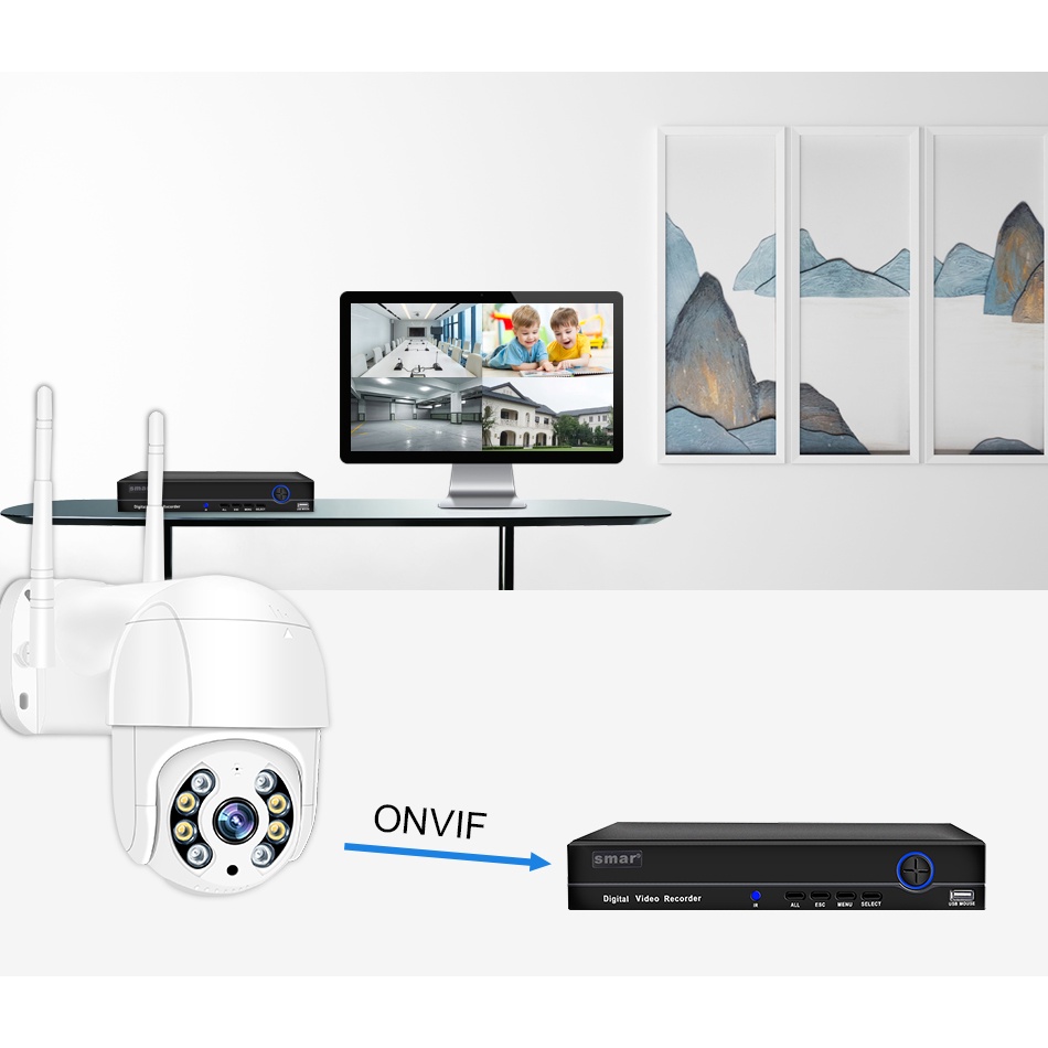 Camera quay 360, Camera chống trộm hồng ngoại, Camera tự xoay 360 độ - Camera Hình Cầu Chống Nước Xoay 360 Độ 1920x1080P