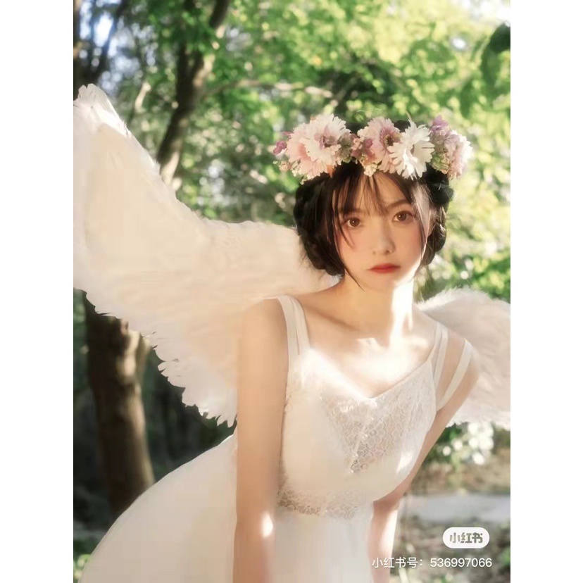 Đôi Cánh thiên thần cosplay màu trắng cho bé dùng trong biểu diễn,hóa trang,chụp ảnh