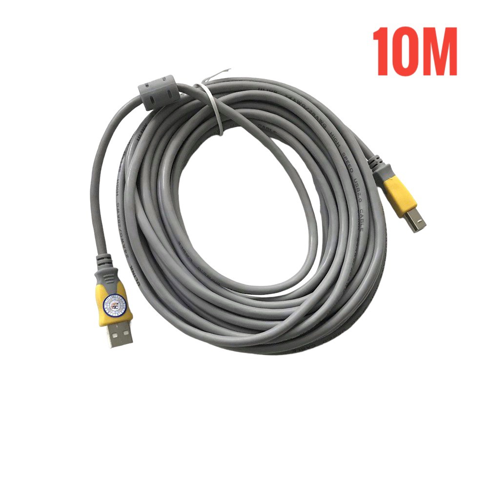 Cáp Máy In USB 2.0 Dài 10M SENNIKO Có Cục Chống Nhiễu