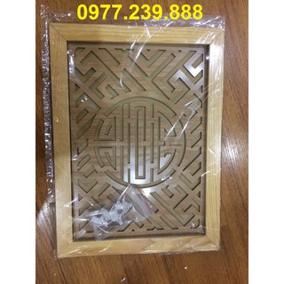Chắn khói khung 100% gỗ sồi hàng đẹp