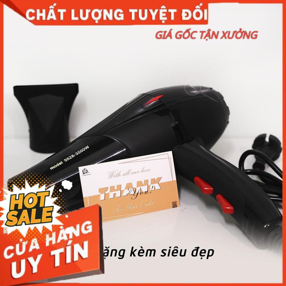 Máy Sấy Tóc 2 Chiều Model 5528 Công Suất Lớn 3500W(Tặng Dụng Cụ Tạo Kiểu)