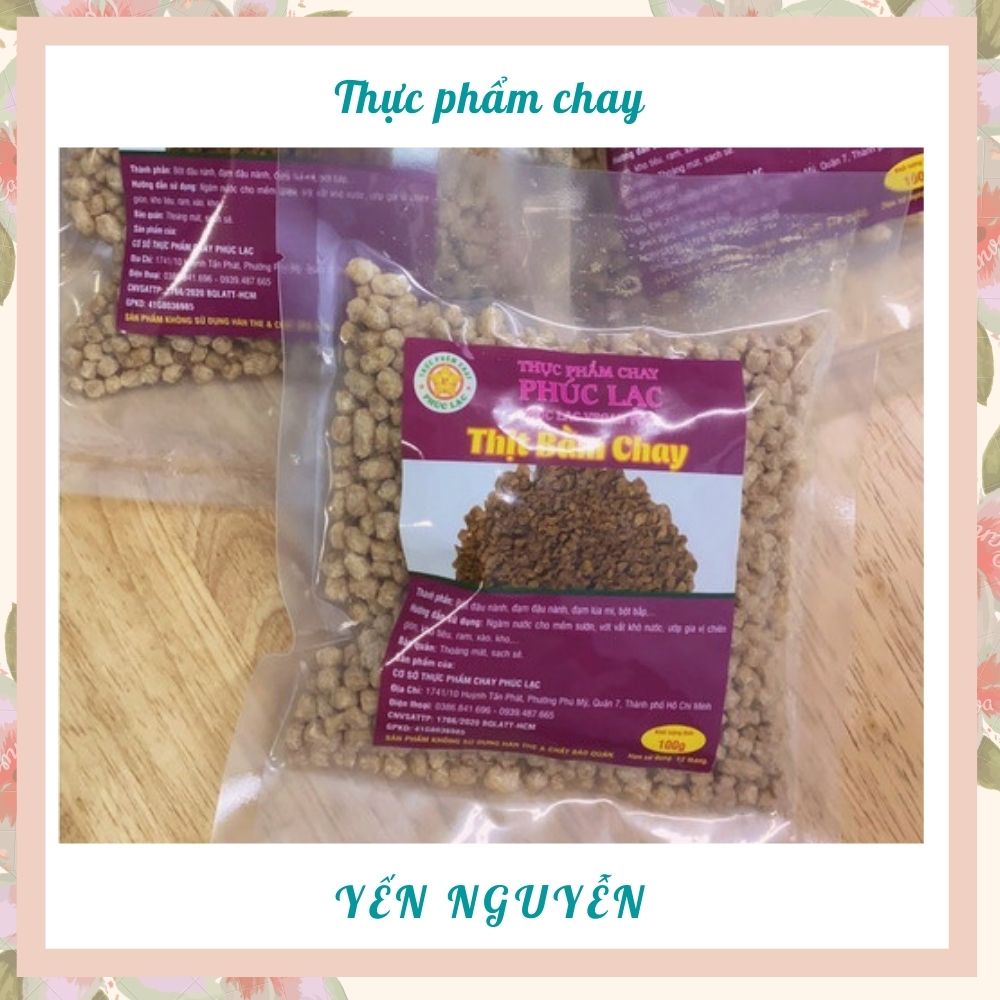 Thịt bằm chay Phúc Lạc Gói 100g - Chứa nhiều đạm từ đậu nành, dễ chế biến, hợp vị, thơm ngon cho người ăn chay