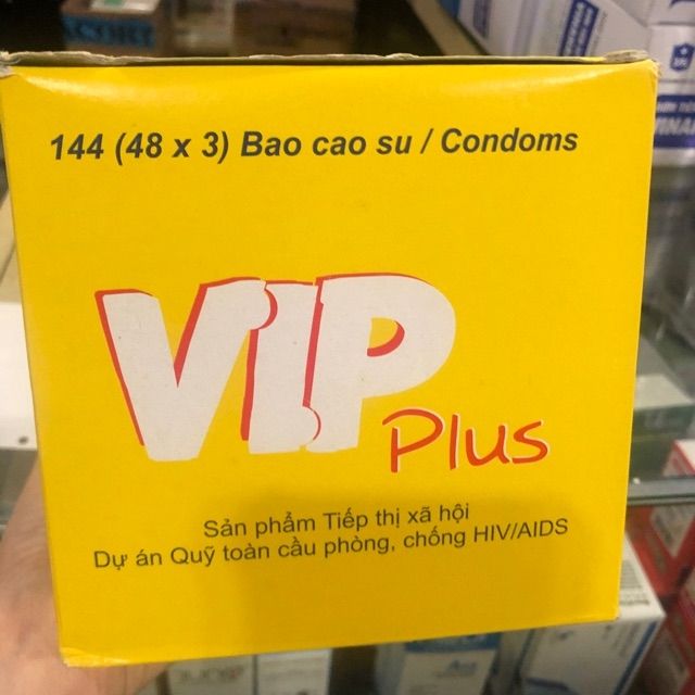 BAO CAO SU VIP PLUS ( hộp 144 cái)