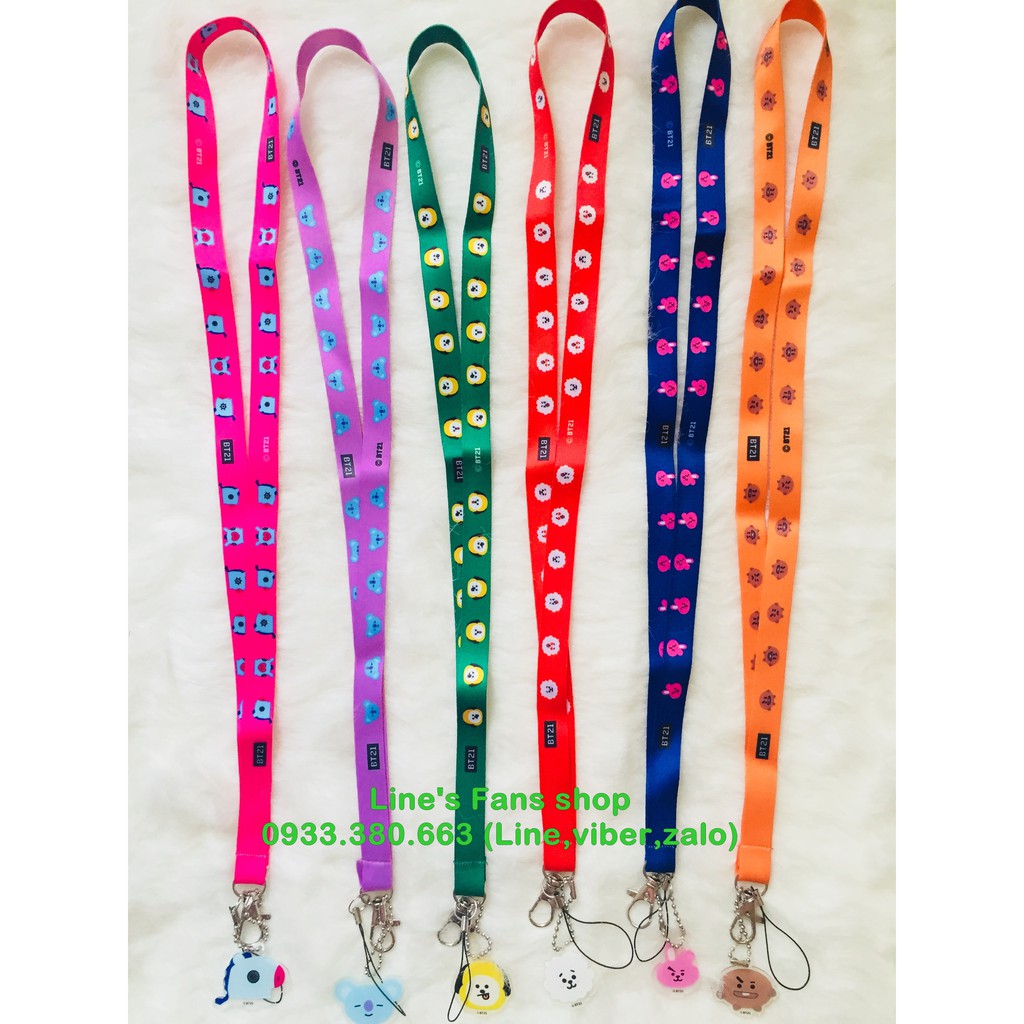 [MUA 2 TẶNG 1] Dây Lanyard BT21 BTS