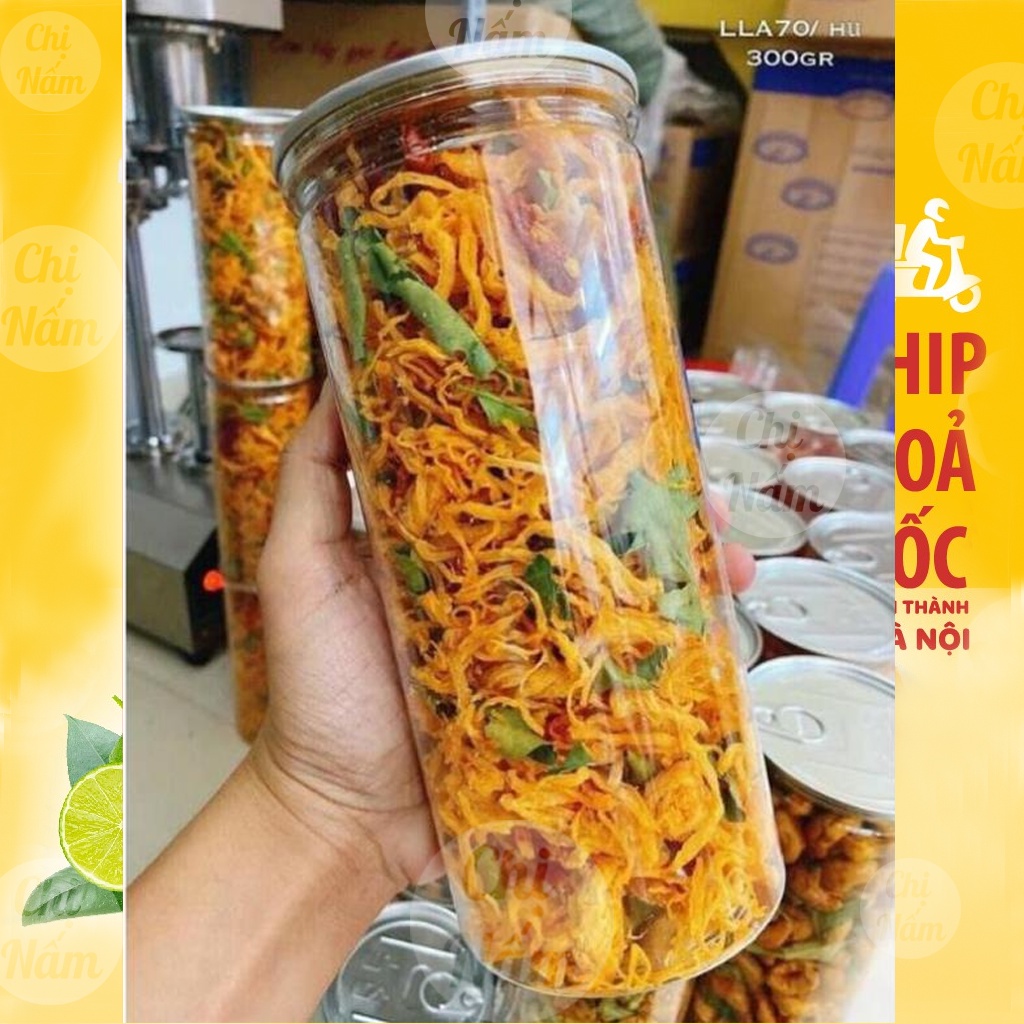 Khô gà lá chanh 300g Chị Nấm đồ ăn vặt Hà Nội | BigBuy360 - bigbuy360.vn