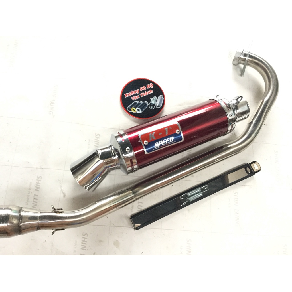 Pô k1 đỏ full cổ inox thẳng găn cho nhiều loại xe WAVE, SI, EXCITER,.... SẢN PHẨM CHẤT LƯỢNG, GIAN HÀNG UY TÍN, MUA NGAY