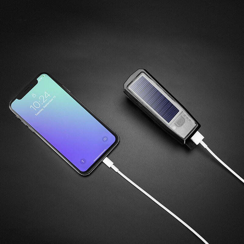 Đèn pha Rockbros kiêm còi xe đạp dùng năng lượng mặt trời