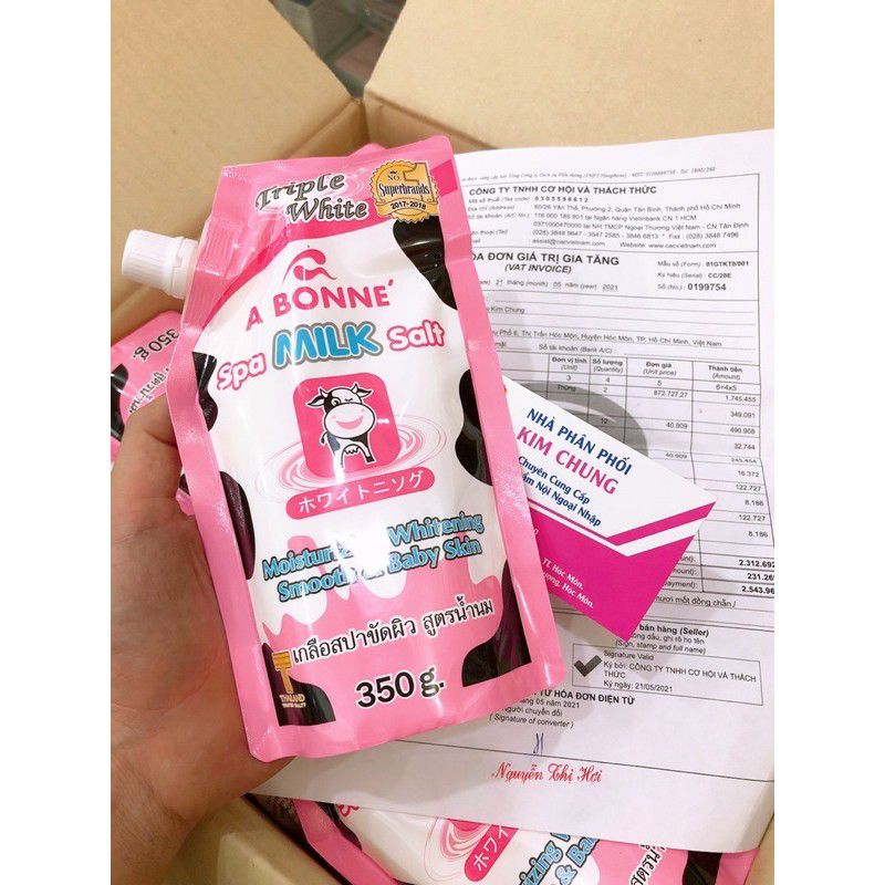 Muối Tắm Tẩy Tế Bào Chết Sữa Bò A Bonné Spa Milk Salt