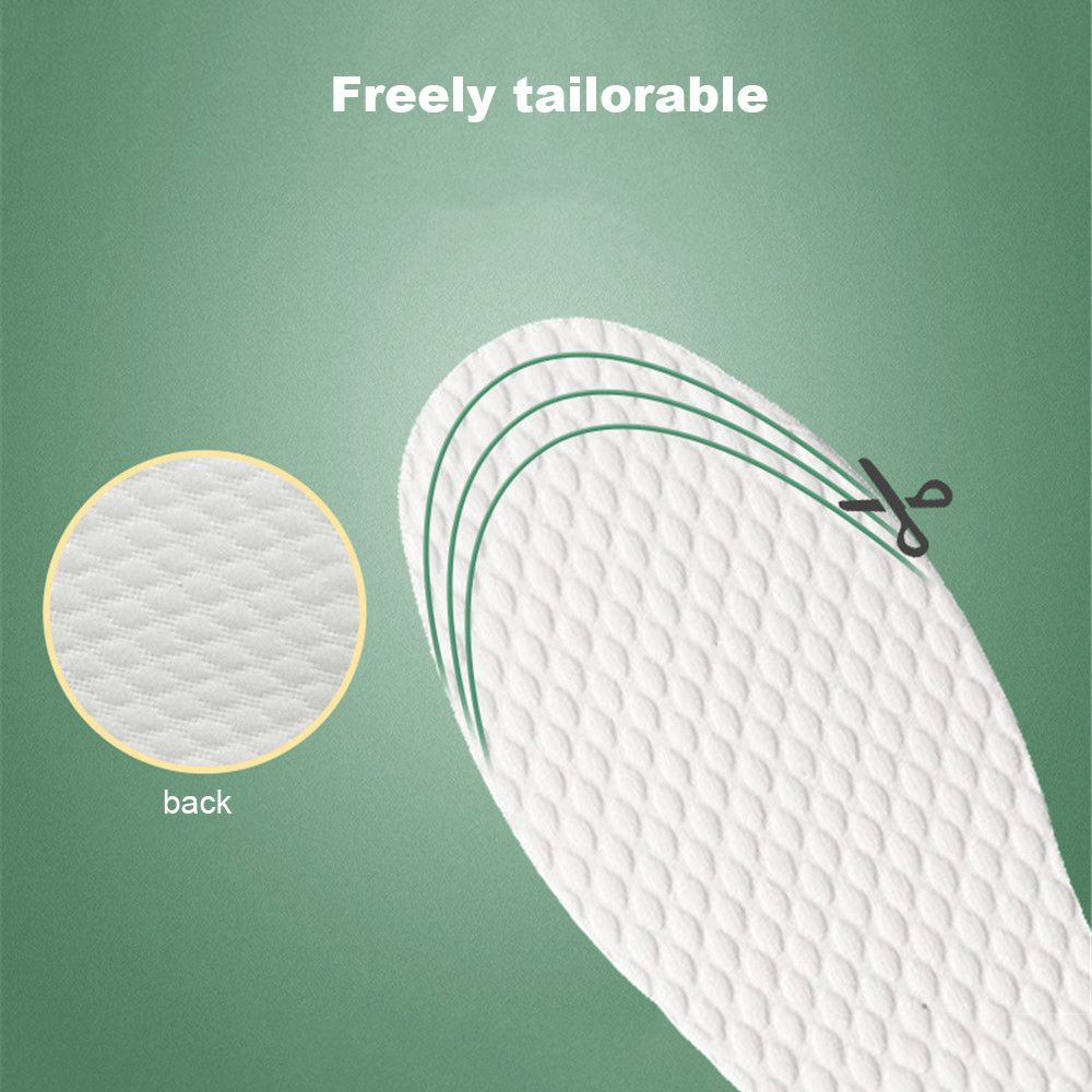 Bộ 10 Cặp Miếng Lót Giày Mềm Mại Thoáng Khí Thấm Hút Mồ Hôi Dùng Một Lần Cho Nam Và Nữ