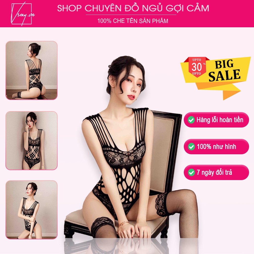 Bodysuit ren sexy, Body suit sexy cao cấp, đồ ngủ ôm body, đồ ngủ nữ quyến rũ, đồ ngủ sexy, quần lót ren cao cấp Vsexy