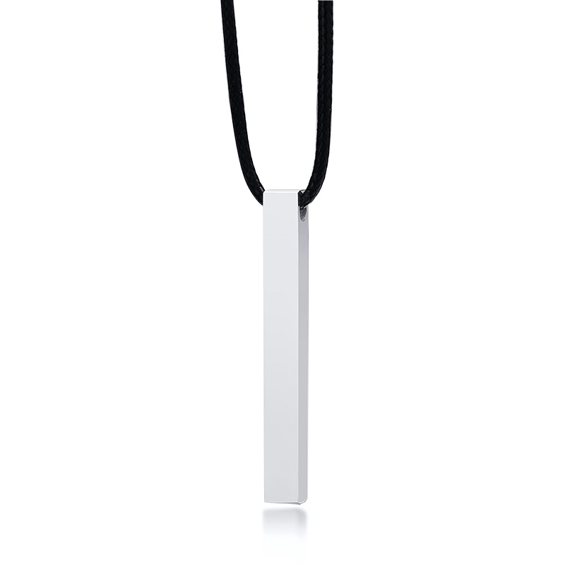 Vnox Dây Chuyền Kim Loại Mặt Khắc Chữ Sáng Tạo