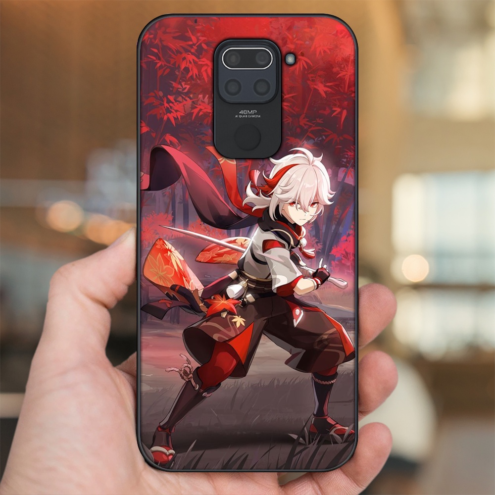 Ốp lưng Xiaomi Redmi Note 9 viền đen in hình Kazuha Genshin Impact