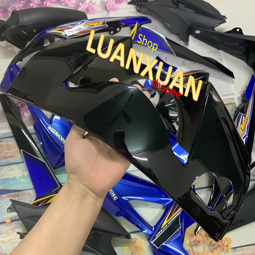 Bộ dàn áo xe wave RSX Màu XANH -RSX siêu nhân 2008 - RSX 100 đời 2008 đến 2012 -Full nhựa trắng nguyên sinh cao cấp