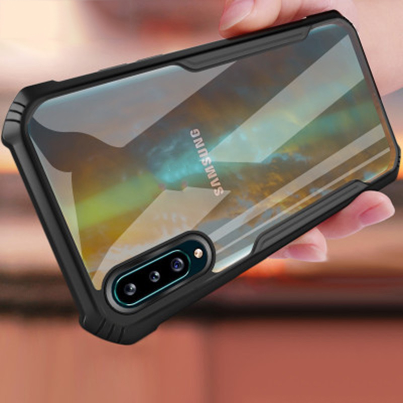 Ốp Điện Thoại Acrylic + TPU Trong Suốt Sang Trọng Cho Samsung Galaxy A50 A50S A30S A20S A10S A20 A30 M21 M30S J2 Grand Prime G530