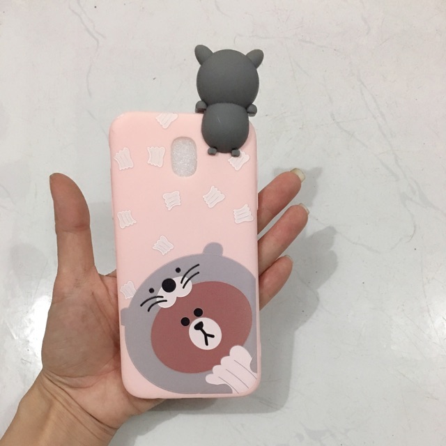 Ốp lưng cao su thú leo mầu xám j5 Pro,J5Pro