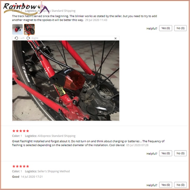 Đèn Cảnh Báo Chống Thấm Nước Có Từ Tính Gắn Đuôi Xe Đạp