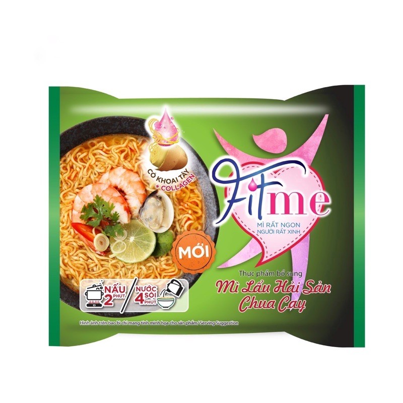 Combo 5 Gói Mì Fitme Collagen Tặng Kèm Hộp (5 gói)