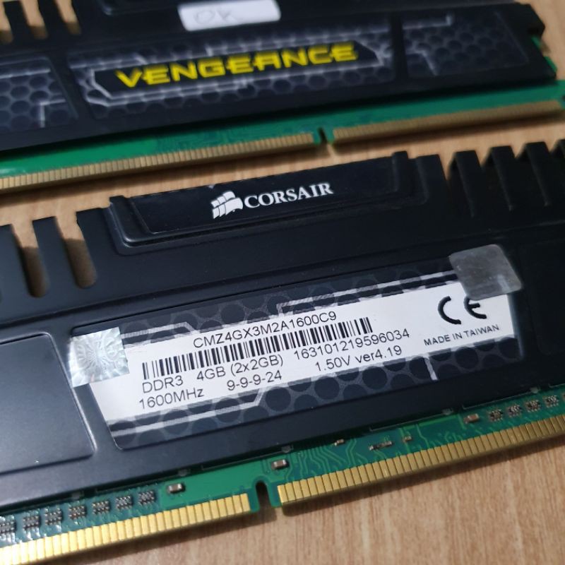 Ram Ddr3 Corsair Vengeance 4gb Kit 2x2gb