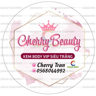 Combo 1000tem Decal Giấy - Kích thước 3cm