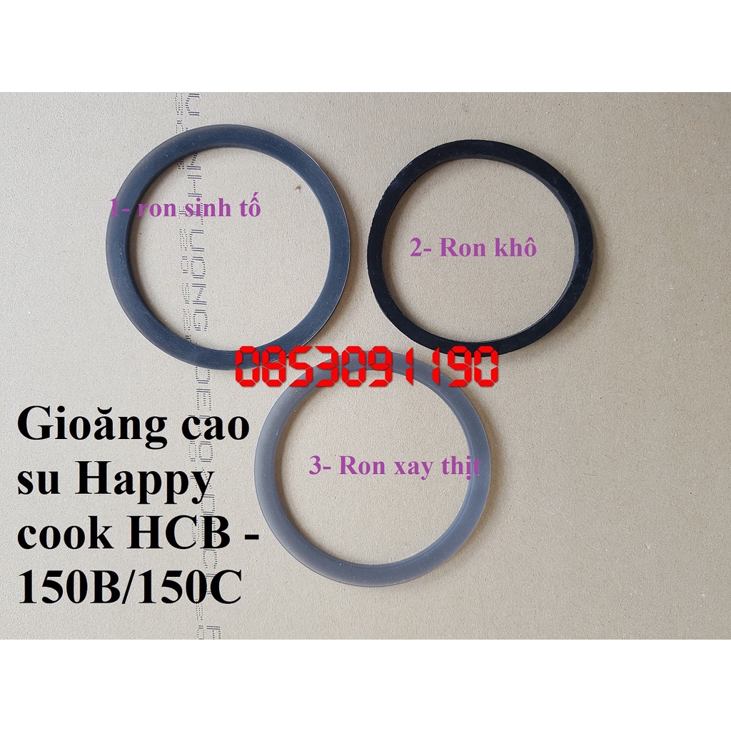 Gioăng cao su - ron chính hãng cối sinh tố máy xay happy cook 150B/150C - phụ kiện