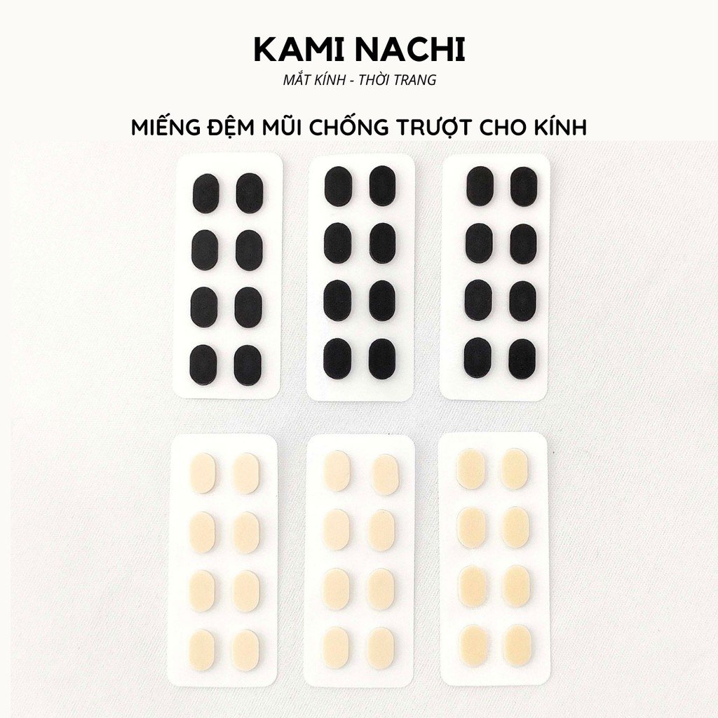 Bộ 8 miếng đệm mũi chống trượt cho kính bằng silicon siêu mềm - Miếng đệm chống trượt, giữ kính không tuột | BigBuy360 - bigbuy360.vn