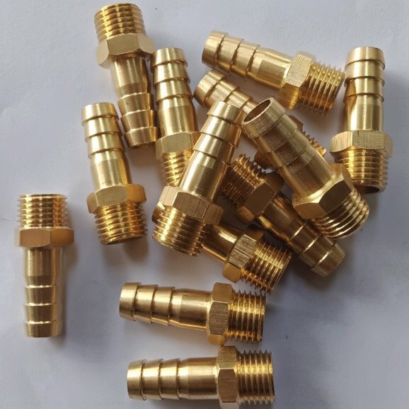 Nối ren ngoài 15mm đuôi chuột nối dây mềm phi 8. phi 10