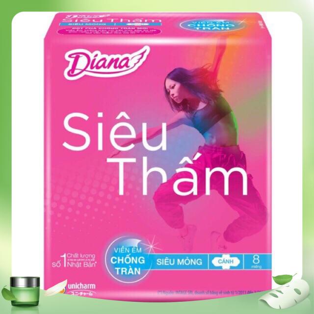 Lốc 6 Gói BVS Diana siêu mỏng cánh