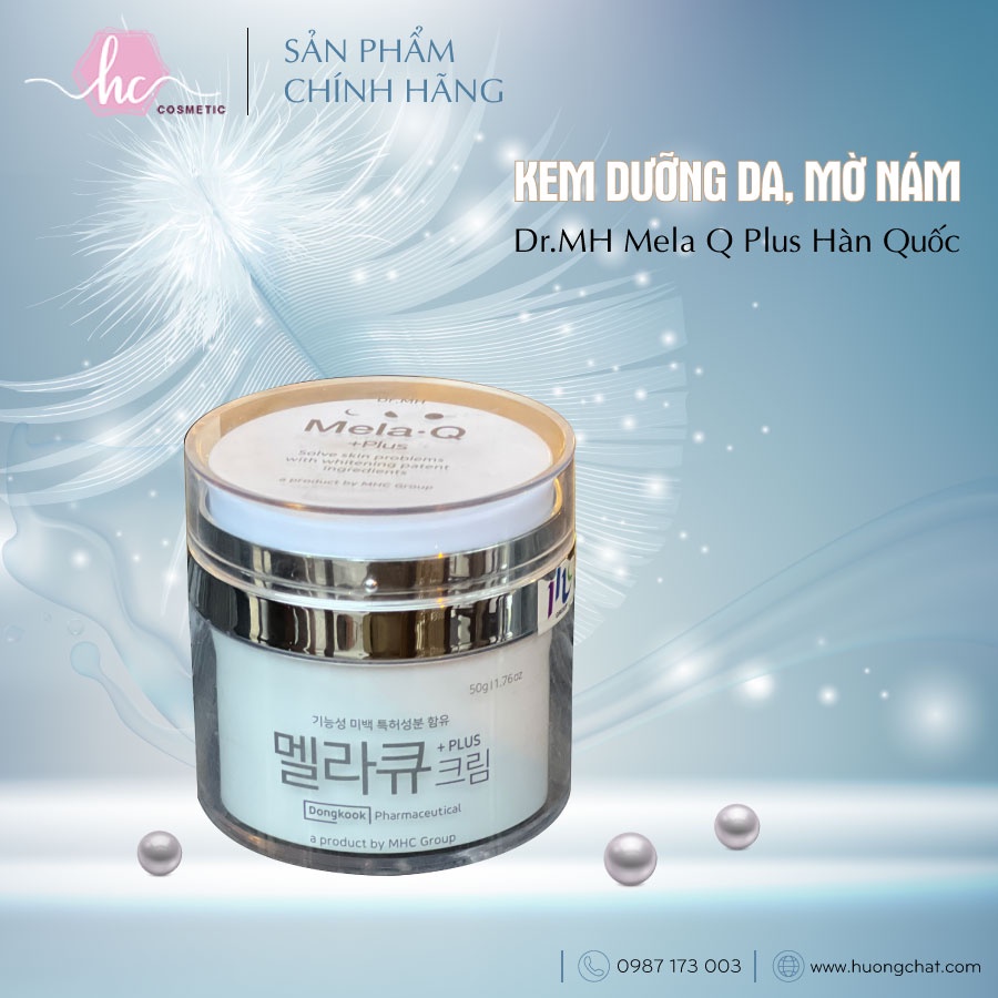 Kem Nám Mela Q Plus Cream giảm nám, trắng da, chống lão hóa 50ml Hàn Quốc