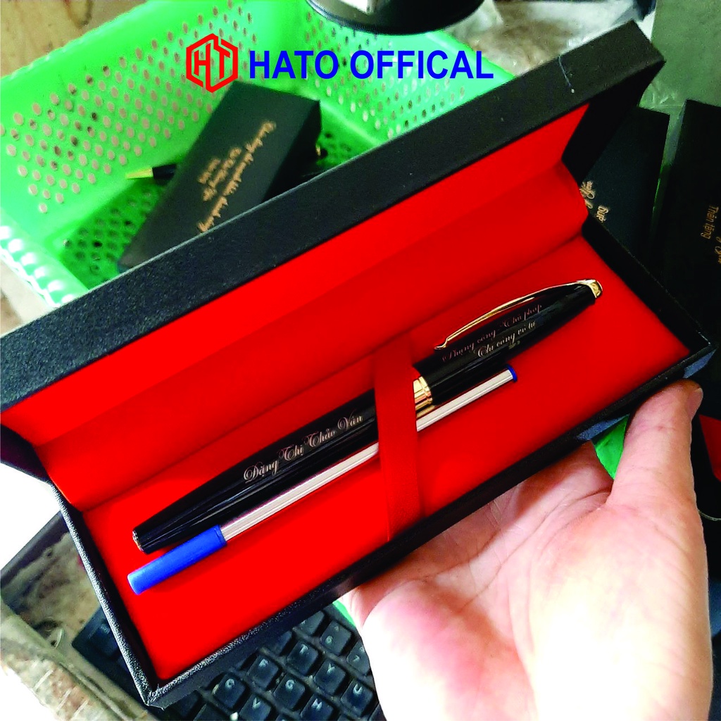Bút ký khắc tên theo yêu cầu, quà tặng độc đáo và sang trọng HATO OFFICAL