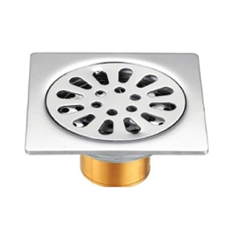 3MM 10X10CM Phễu Sàn Chống Mùi Hôi, Chống Ngược Ngược Và Côn Trùng Inox304 &amp; đồng, phễu thu nước, phễu thoát nước