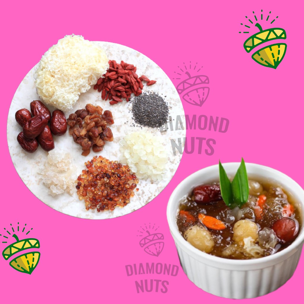 Chè Tuyết Yến Dưỡng Nhan SET Nấu 25-30 Chén - Thượng Phẩm Nhựa Đào Ngon - Bếp Của Diamond Nuts | BigBuy360 - bigbuy360.vn