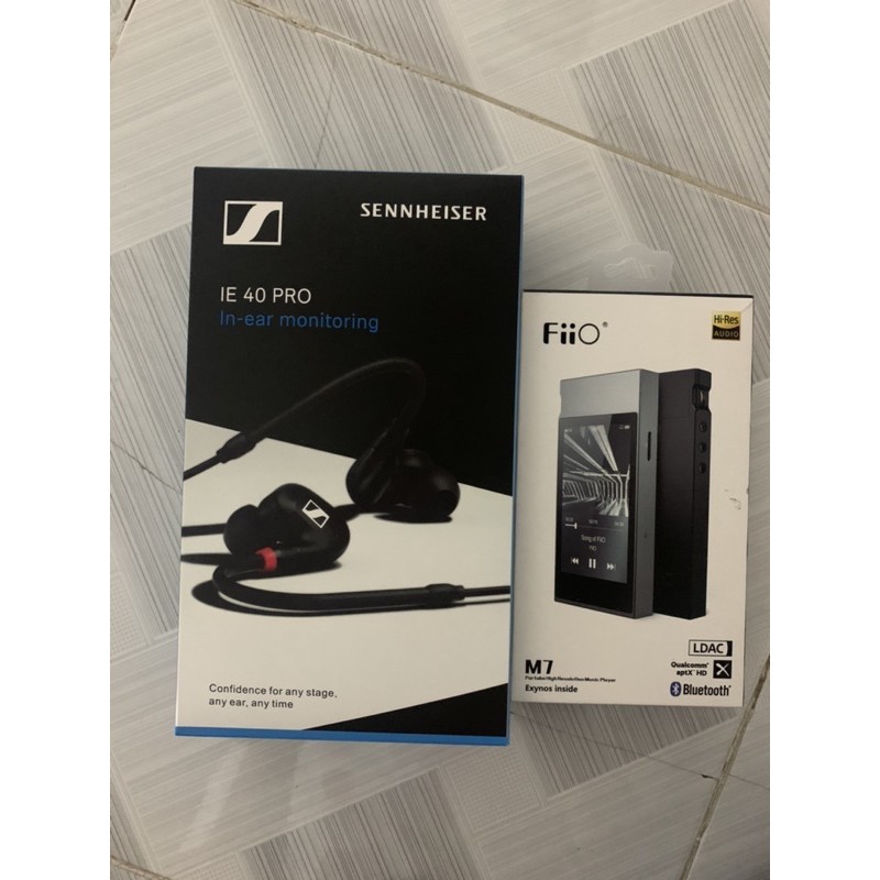 Máy nghe nhạc Fiio M7 + Sennheiser IE 40 Pro