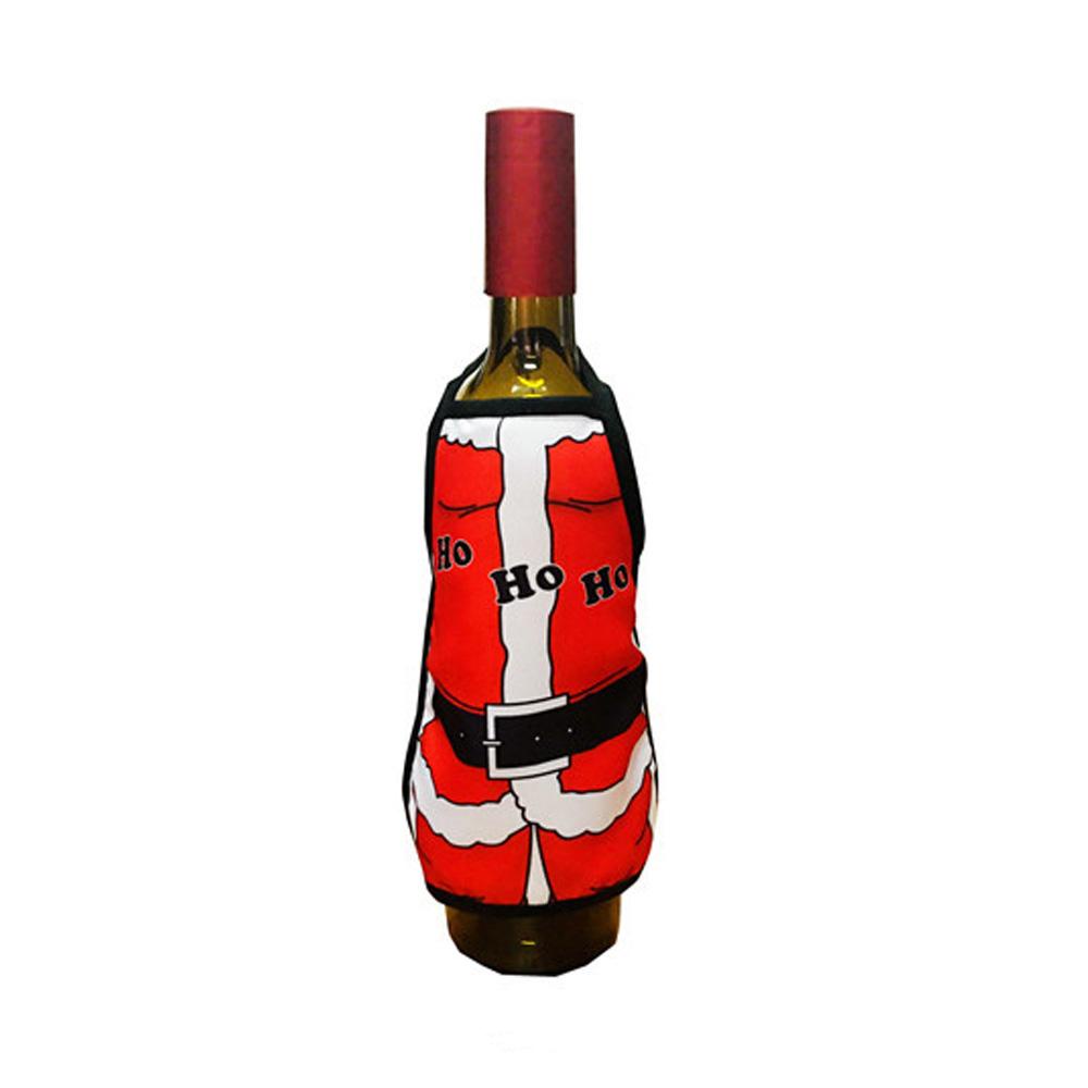Bộ 2 Vỏ Bọc Chai Rượu Hình Ông Già Noel / Người Tuyết Nhiều Màu Dễ Thương