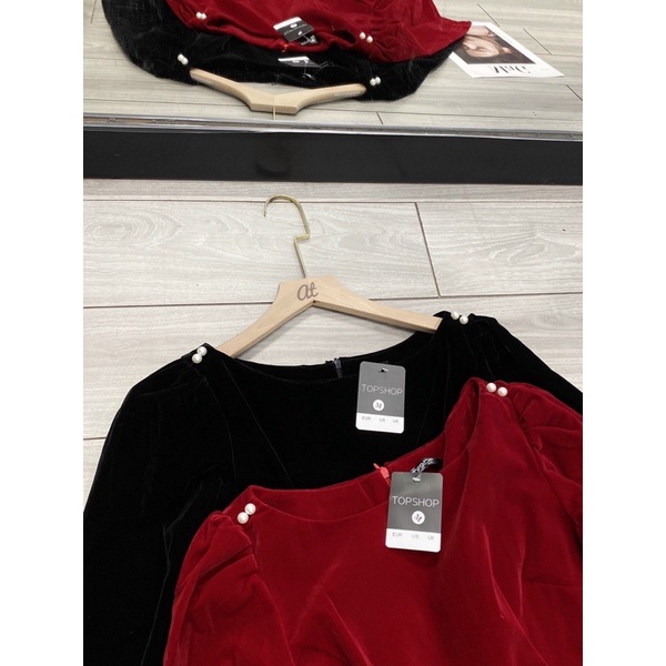 VÁY NHUNG XOÈ NGỌC VAI 2 MÀU SIÊU XINH