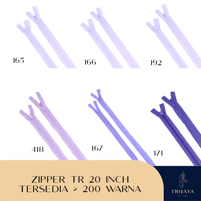 Dây Kéo Trijaya / Nhật Bản TR - 20 Inch Variant 1 (Per Dozen)