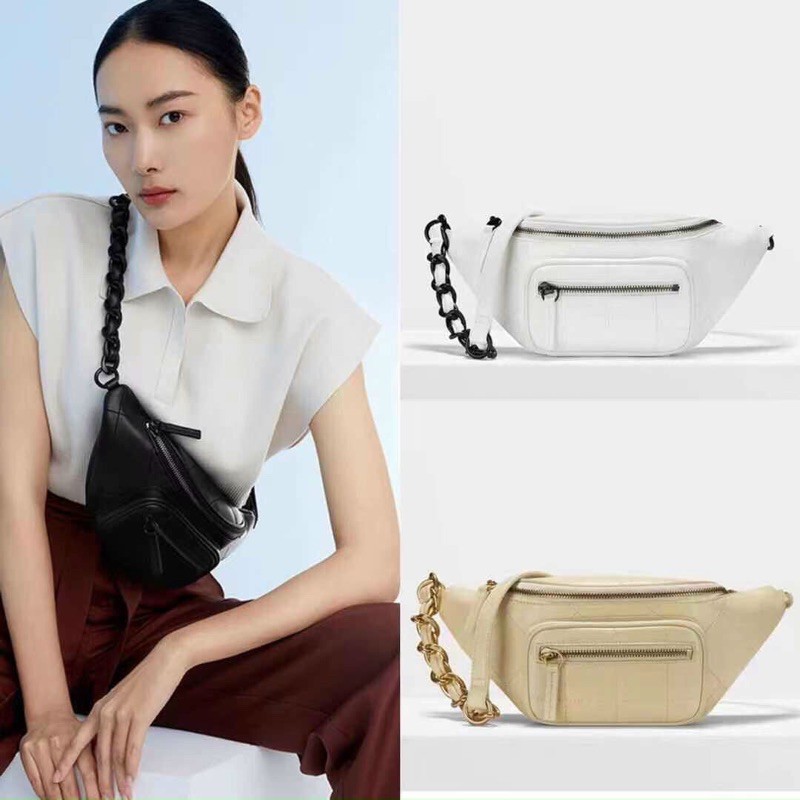 Túi Nữ Tiện Ích Pd Đeo Ngực Khoá Kéo 2 Ngăn Kiểu Dáng Cá Tính Độc Lạ