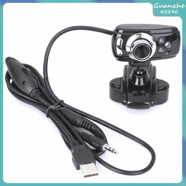 Webcam Hd 6.6 (Gz) Có Mic Tầm Nhìn Ban Đêm Kèm Giá Đỡ Kẹp Gắn Máy Tính Để Bàn / Laptop