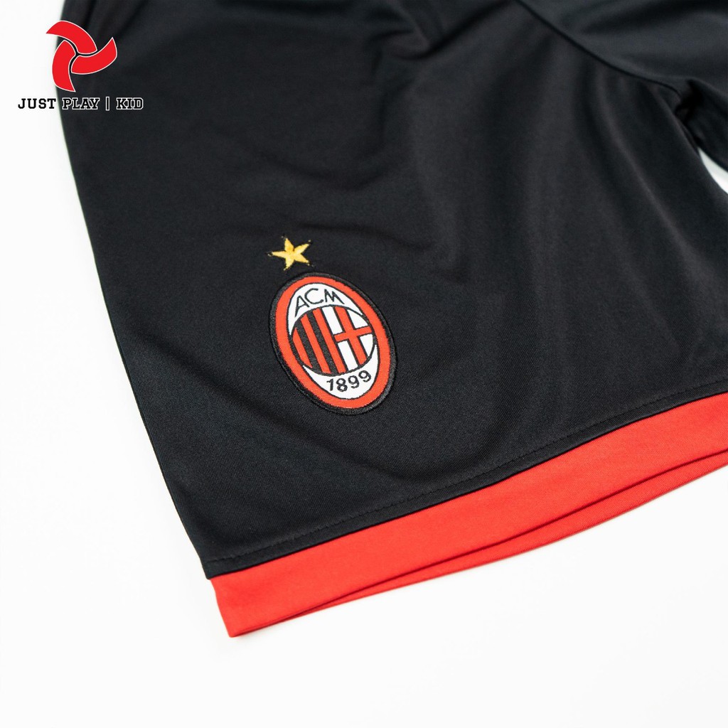 Đồ đá banh trẻ em, áo bóng đá trẻ em CLB AC Milan Mới Vải thun lạnh cao cấp