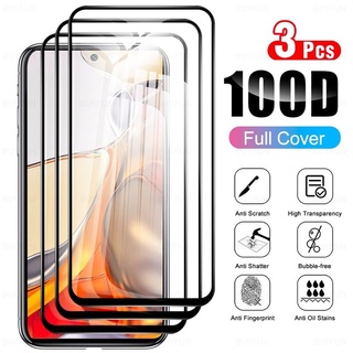 Set 3 kính cường lực 100D màu đen cao cấp cho Xiaomi Mi 11T Pro 11 Lite 5G NE Xiaomi MI 11T Pro 11T 11 T