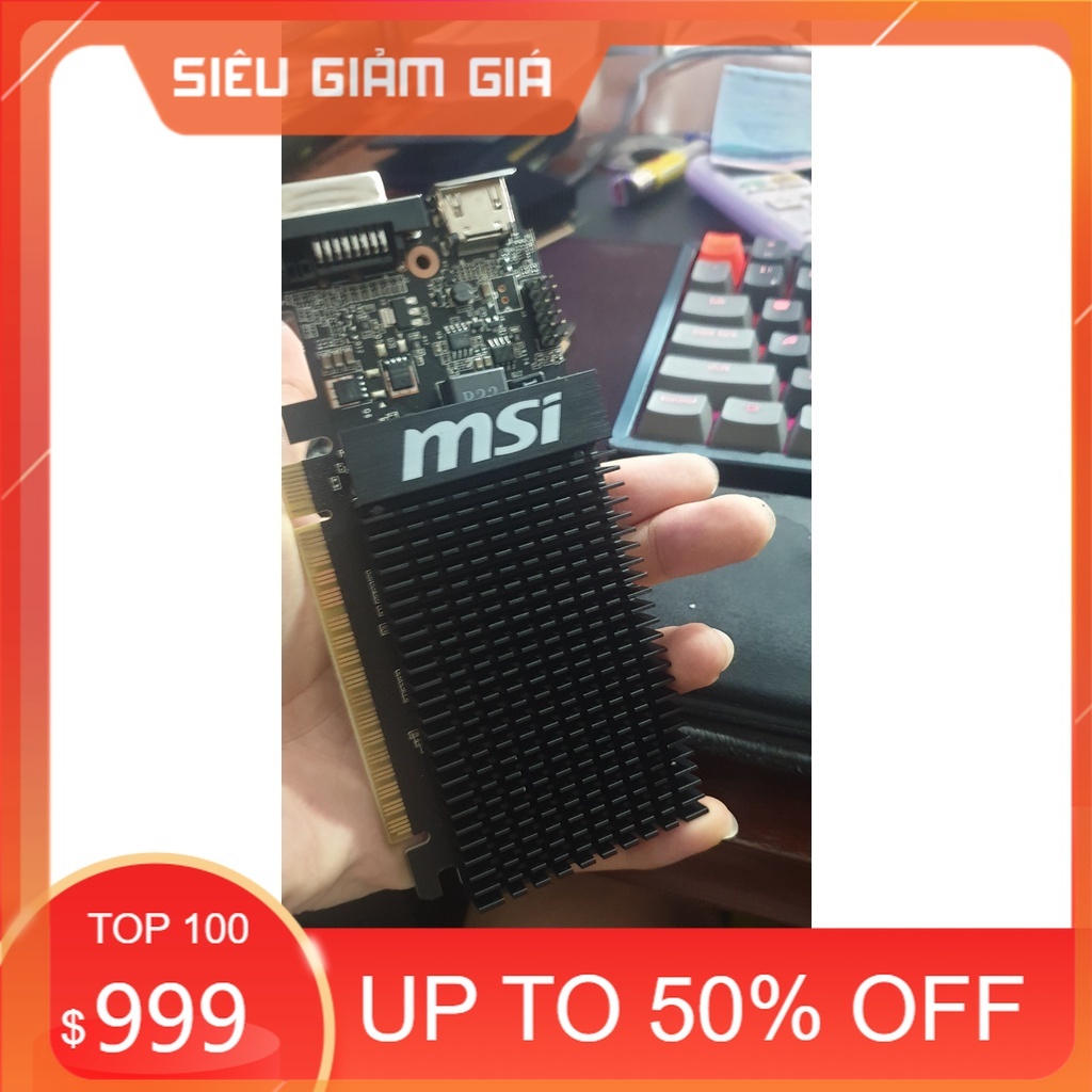 VGA card đồ họa rời MSI GT710 1gb d3 đẹp keng mùa bão