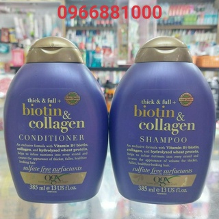 Bộ dầu gội xả ogx biotin&collagen mỹ 385+385ml
