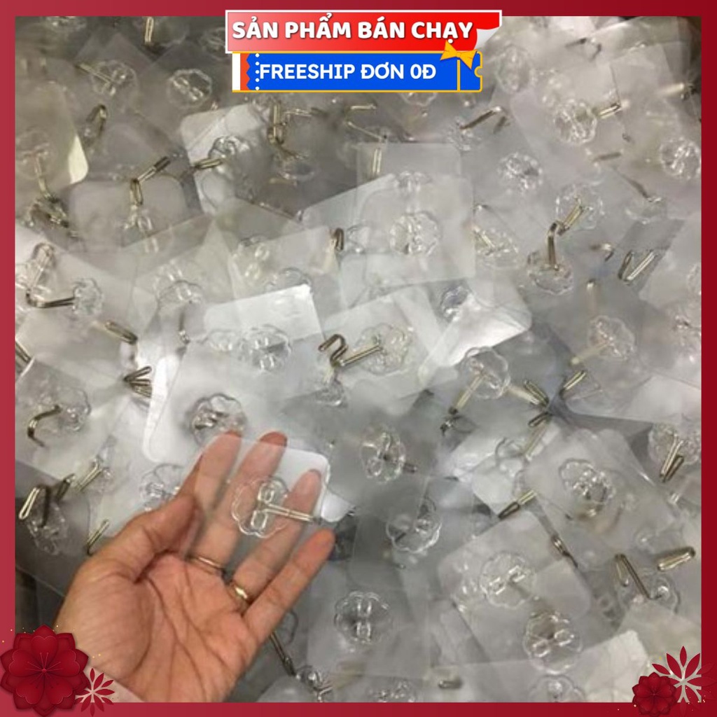 #Combo 50 MÓC DÁN TƯỜNG Treo Đồ TRONG SUỐT T10 - Móc Dính Cường Lực Thần Thánh Siêu Dính Đa Năng