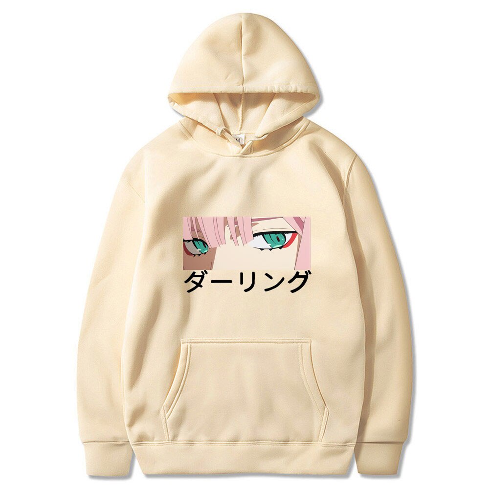 Áo Hoodie Dáng Rộng In Hình Darling In The Franxx Zero TWO Phong Cách Harajuku Cho Nam Và Nữ