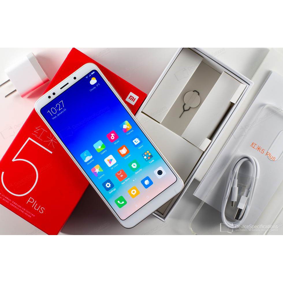 Điện Thoại Xiaomi Redmi Note 5 Plus 2 Sim Đủ Tiếng Việt Fullbox Tặng ốp Mới tinh Đủ màu