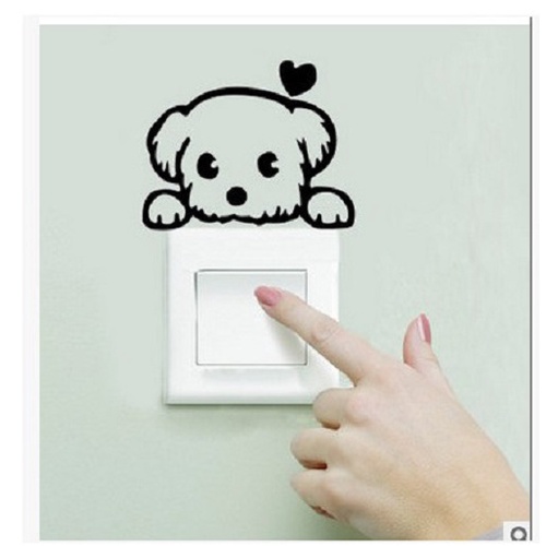Decan dán công tắc trang trí hình dễ thương cute