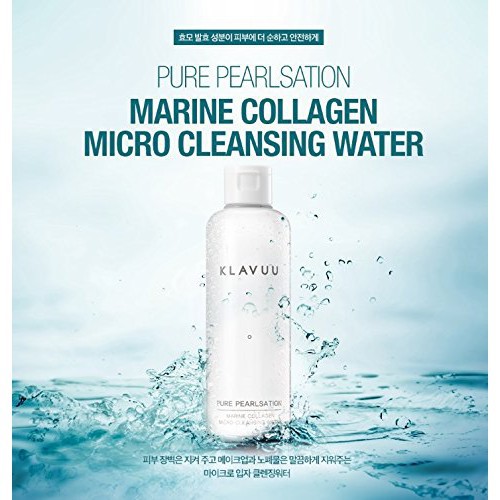 Nước Tẩy Trang Ngọc Trai Klavuu Pure Pearlsation Marine Collagen Micro Cleansing Water 250ml