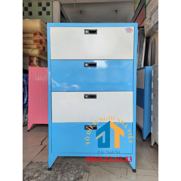 Tủ sắt 4 ngăn cửa bật sơn tĩnh điện TÂN HÒA PHÁT
